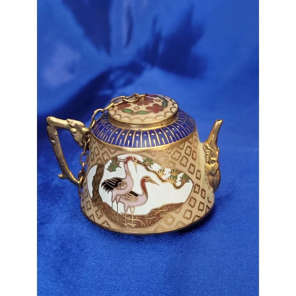 Miniature Cloisonne Tea Set